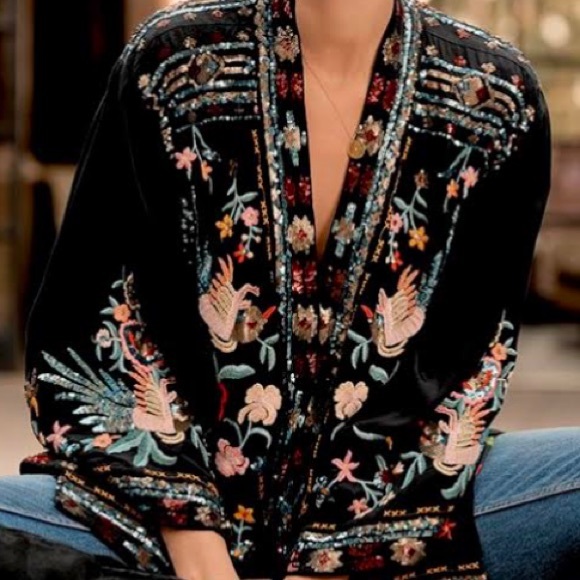 JOHNNY WAS HEWEY KIMONO JACKET- L- NWT - Picture 8 of 9